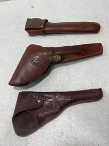 (3) Leather Holsters