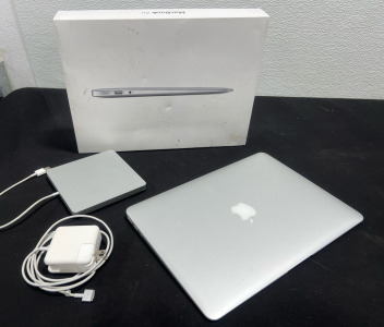 Macbook Air- 13 Inch- 1.3GHz- 4GB- 128 GB- With Charger And Apple USB SuperDrive