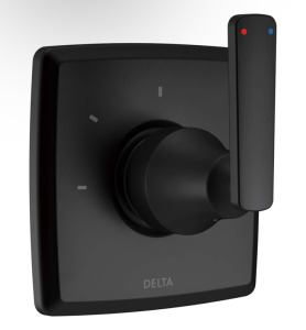 Brand New - Delta Faucet Ashlyn 3-Setting 2-Port Diverter Trim - Matte Black