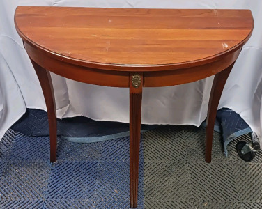 (1) Ethan Allen Demilune Table