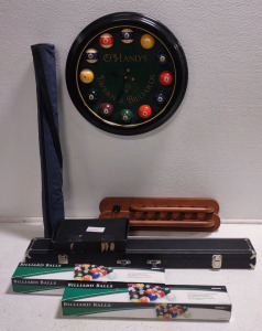 Whole set of Billards Game w/ Billards Clock & Leather Stamping Small Kit