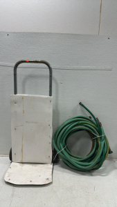 Moving Dolley with Platic Back and Bottom Plate, (3) Various Size and Type Garden Hoses