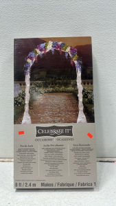 New - Celebrate It Pre-Lit Flower Arch for Various Occasions