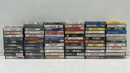 (71) Collection of Various Cassette Tapes Including: Elvis, John Denver, Glen Campbell, Neil Diamond, and Much More!