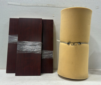 (12) Dark Brown Bookcase Shelves (11.5&rdquo; x 28.5&rdquo;), Large Foam Pad (52&rdquo; x 30&rdquo;)