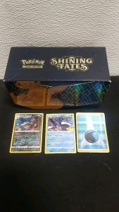 Pokemon Shining Fates Card Box w/ Cards