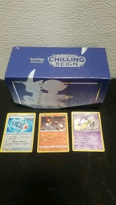 Pokemon Chilling Reign Card Box w/ Cards