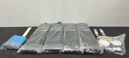 (4) Riverdale Themed Auto Sun Shades (1) Sandproof Beach Mat (1) Measuring Device (1) Pair of NY Yankee Flip Flops [Womens Size 9] (2) 18-22mm Watch Bands