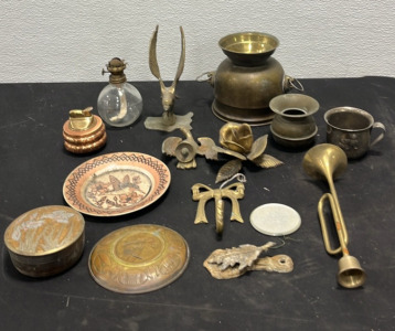 (15) Collectible Brass & Copper Decorative items
