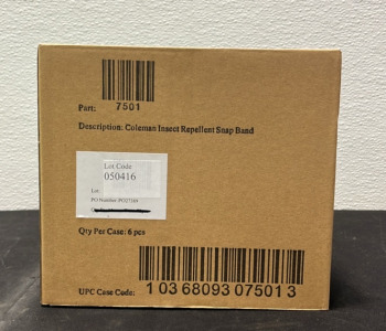 (1) 6 Pack of Coleman Insect Repellent Snal Bands