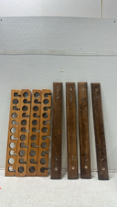 (4) Wooden Fishing Pole Storage Racks