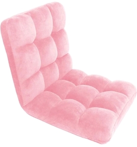 (1) Chic Home Daphene Adjustable Recliner Rocker - Pink - 41"x21"x5.12"H
