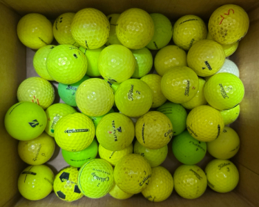 (50) Various Brand Golf Balls - Optic Yellow