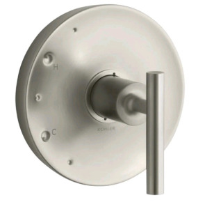 (1) Kohler TS14423-4-BN Purist Rite-Temp Valve Trim with Lever Handle, Brushed Nickel