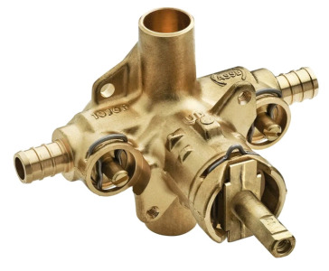 (1) Moen Brass Commercial 1/2-Inch PEX Posi-Temp Bathroom Shower Valve, 8373HD