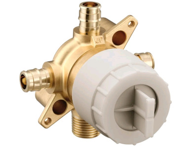 (1) Moen U140CX M-CORE 4 Port Tub and Shower Mixing Valve W/ Cold Expansion PEX Connections