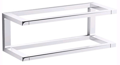 (1) Kohler 27353-CP Draft Towel Bar, Polished Chrome, 12" Long
