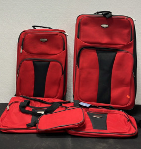 (1) New 5 Piece Protocol Luggage