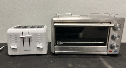 (1) Cuisinart Compact 4-Slice Toaster (1) Wolfgang Puck Toaster Oven