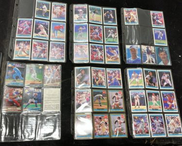 (1) Binder (6) Sheets of Baseball Cards