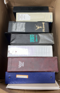 (3) Boxes of Collectible Cars Binders
