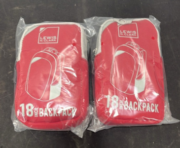 (2) Lewis N. Clark 18&rdquo; Backpacks