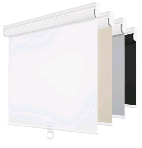 ChrisDowa White Cordless Blackout Roller Shades 70"W x 72"H