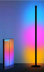 2 MODERN LED Corner RGB Floor Lamp,Updated Bigger Size, Smart App Control,40W LED Color Changing Floor Lamp with Remote, RGB Floor Lamp for Bedroom,Living Room&hellip;
