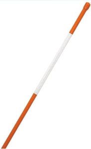 A.M. Leonard Reflective Fiberglass 4 ft Marking Stakes, (Orange & White)<br/>