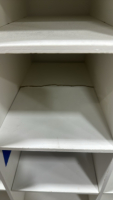 White Organizer Shelf w/ 25 Slots (31.5” x 11.5” x 24”) - 3