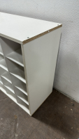 White Organizer Shelf w/ 25 Slots (31.5” x 11.5” x 24”) - 5