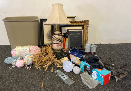 Awards / Plaques, Lamp & Other Miscellaneous Household Items