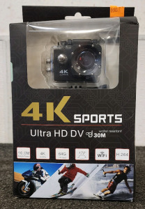 4K Sports Ultra HD DV Water Resistant Sports Cam With 4K Wifi Action.