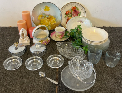 Glassware Sets, Plates, Cups, Etc.