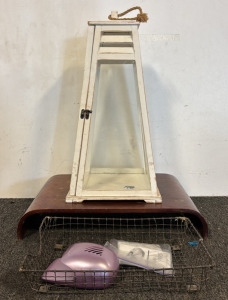Vintage Mahogany Tray, Vintage Lantern & More