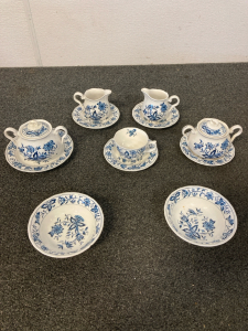 1950s Blue Banube Tea/Coffee Set- 14 Pieces
