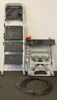 5ft small ladder 3 steps, workmate portable project center & vise 225 - 5