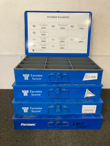 4 Tacoma screw boxes blue