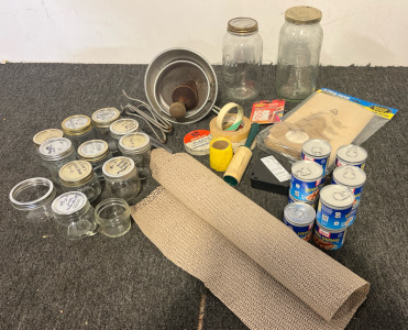 Canning Jars, Jam Strainer & More