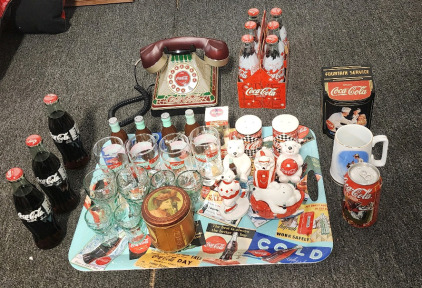 Coca Cola Phone, Coca Cola Salt And Pepper Shakers, CocaCola Glassware, And More