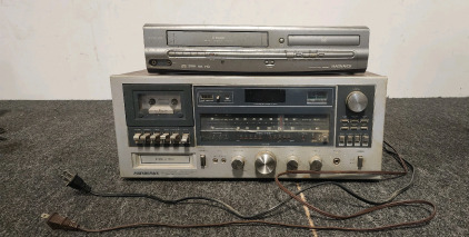 SoundDesign 8 Track AM/FM Stereo, Magnavox VHS/DVD Player