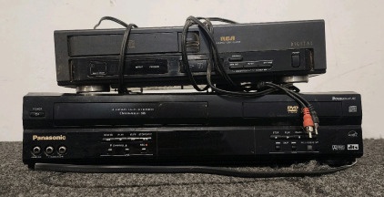 Panasonic 4 Head Hi-Fi Stereo VHS/DVD Player, RCA Digital Compact Disc Player