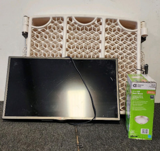 LG TV, EvenFlow Gates, And Commercial Electric 11" LED Flush Mount