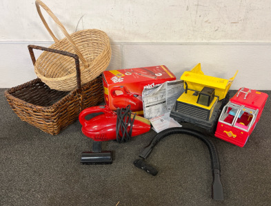 Dirt Devil Vacuum, Wicker Baskets, Children&rsquo;s Cars