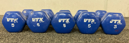 (5) 5Lb Dumbell Weights