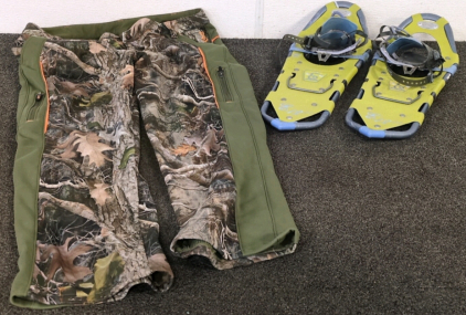 Hunting Pants and Snowshoes