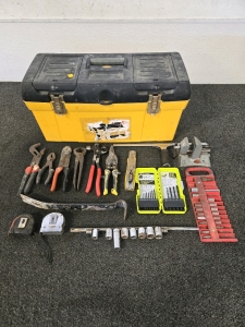 Assorted Tools w/ Yellow Toolbox