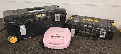 2 Dewalt Toolboxes... and a Baby Cupcake Maker..