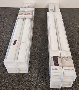 Genimo 100% Blackout Rolling Window Shades.. 4@20"X72" 2@29"X72" 2@32"X72"