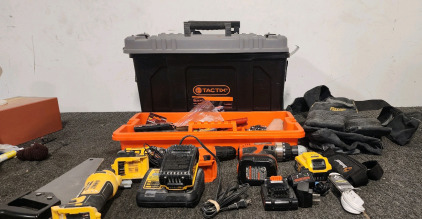 Tactics 2 in 1 Rolling Tool Box, DeWalt Drills, Black And Decker Drills, And More!